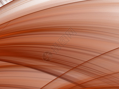 具有深红色曲线和波浪的抽象分形的 3D 渲染线条红色白色背景图片