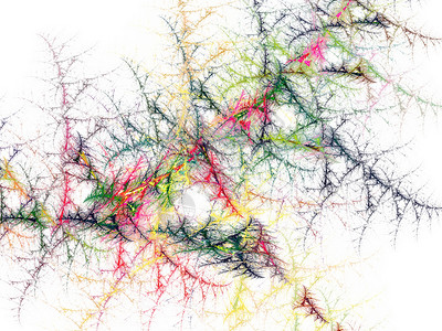 含有多彩的刺性静脉形形形体的抽象粉碎背景图片