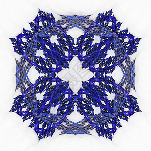 带有深蓝色图案的抽象分形蕾丝插图白色蓝色样本渲染单元背景图片