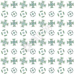 具有绿色渲染抽象分形图案的纹理白色艺术装饰墙纸创造力插图电脑风格数字化样本背景图片