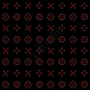 带有红色转换抽象分形图案的纹理数字化渲染插图艺术装饰风格墙纸创造力样本绘画背景图片