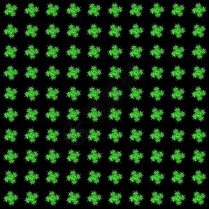 具有绿色渲染抽象分形图案的纹理数字化墙纸绘画装饰风格黑色电脑插图艺术样本背景图片