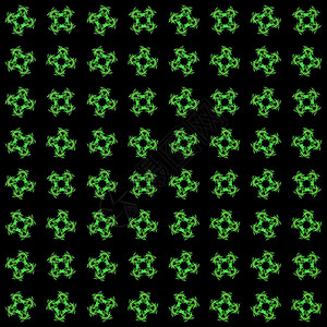 具有绿色渲染抽象分形图案的纹理风格插图装饰艺术数字化绘画样本黑色墙纸电脑背景图片
