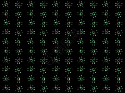 具有渲染抽象分形绿色图案的纹理样本墙纸电脑艺术创造力数字化黑色风格绘画插图背景图片