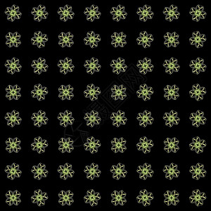 具有渲染抽象分形绿色图案的纹理风格数字化装饰电脑插图样本黑色艺术墙纸绘画背景图片