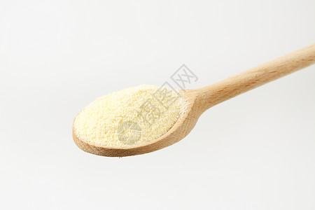 硬质小麦粗面粉勺子粗粮地面食物硬粒高清图片