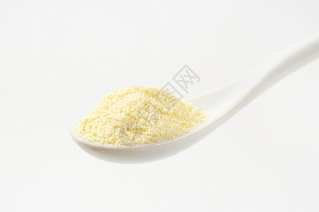 面粉的香水粗粮硬粒勺子小麦硬质地面食物背景图片