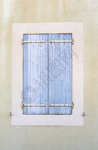法式门旧复古质朴的蓝色封闭式百叶窗法式风格 ar旅行建筑形状回忆房子海拔边缘文化框架正方形背景