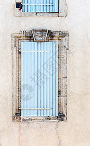 法式门素材旧复古质朴的蓝色封闭式百叶窗法式风格 ar边缘私人古董正方形旅行几何玻璃乡村财产文化背景