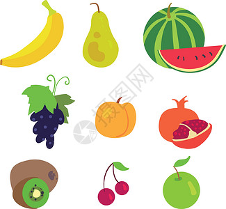 智利黄心猕猴桃白色背景上的水果图案农场西瓜食物奇异果果汁农作物收获插图食谱椰子插画