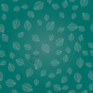 简单叶叶的无缝纹理背景图片