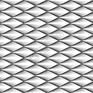 无缝渐变菱形网格图案 抽象几何背景设计织物白色插图风格马赛克纺织品灰色创造力装饰正方形背景图片