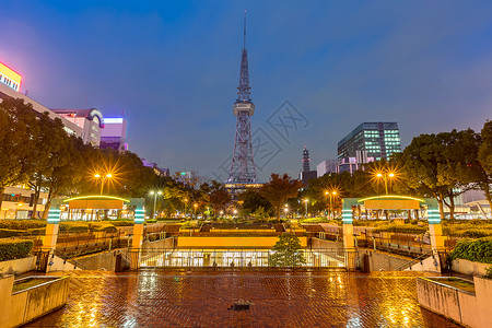 上汽大通日本名古屋电视塔背景