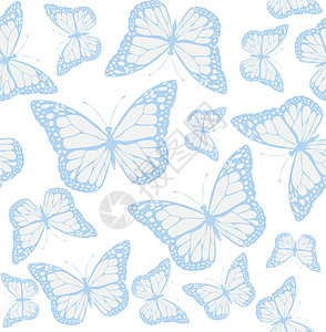 矢量蝴蝶背景风格季节装饰昆虫翅膀绘画墙纸纺织品包装织物背景图片