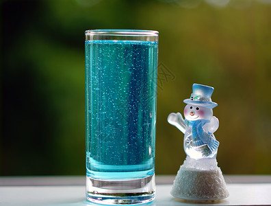艺术·蓝色·冰冷·寒冷·饮品·清新·低温·新·新奇·温度背景图片