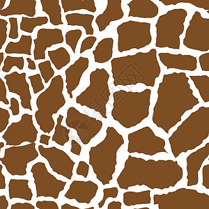 棕色装饰Giraffe 皮肤无缝模式 非洲动物概念没有尽头的背景 重复纹理 矢量插图插画