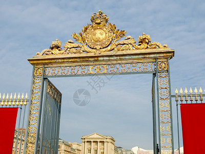 法式门素材法国凡尔赛宫主门 法国背景