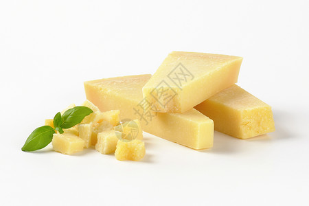 干酪奶酪片楔子黄色奶制品美食食物背景图片