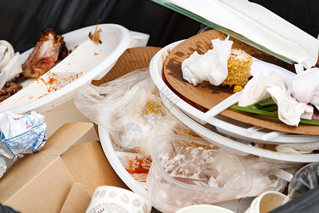 剩菜剩饭垃圾垃圾回收桶背景
