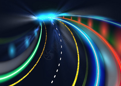 城市道路汽车光迹 高速矢量背景 高速汽车运动它制作图案的道路照明速度交通活力踪迹车辆耀斑辉光力量街道隧道背景图片