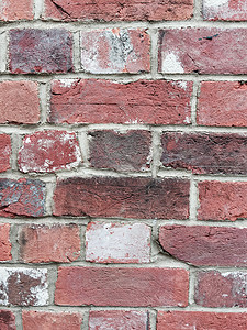 脏砖墙棕色房子红色背景图片