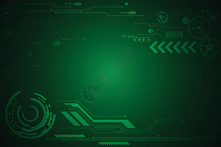 未来的矢量抽象背景技术创新运动商业速度电脑科学出版物绿色电路插图电子背景图片