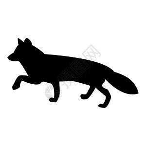 狗闻东西黑色图标是光影的狐狸设计图片