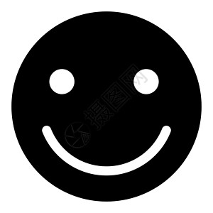 微笑黑色图标按钮卡通片电脑字形喜悦圆圈数字情感背景图片