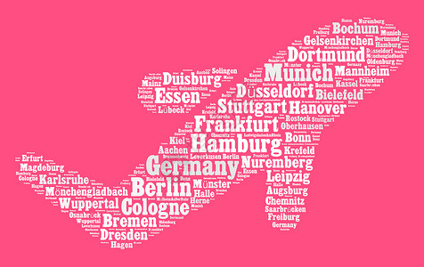 德国的地市汉堡火腿高清图片
