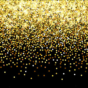 金纸屑落在黑色背景上的金色颗粒 散落的金色纸屑 丰富的奢华时尚背景 闪亮的金色 金色圆点亮片微光火花强光宝石闪光卡片琥珀色辉光粒子设计图片