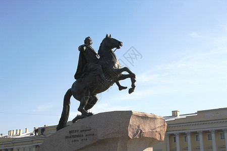 君主广场铜骑士 彼得一世圣彼得堡沙皇的纪念碑国王会议建筑学地标旅行骑士君主创始人历史旅游背景