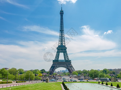 法国艾菲尔铁塔格子塔观景台高清图片