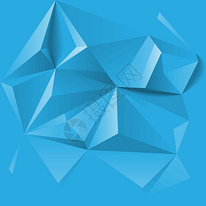 抽象多彩几何低聚背景技术多边形蓝色插图背景图片