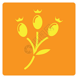 平色花芽图标花蕾植物卡通片季节背景图片