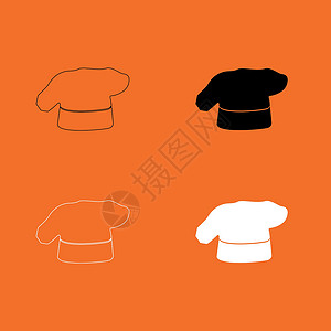 厨师烹饪帽子图标白色熟食班级用餐糖果美食餐厅转矩厨房食物背景图片