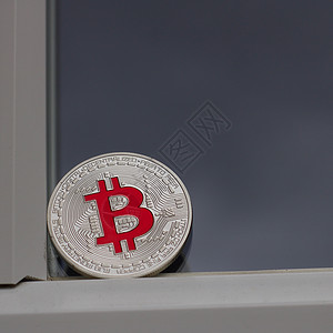 银比特币硬币交换虚拟金融白银贸易商业付款现金货币数字背景图片