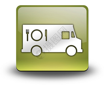 图标 按钮 平方图食品卡车快餐车厨房服务商小吃文字移动食物午餐纽扣贴纸背景