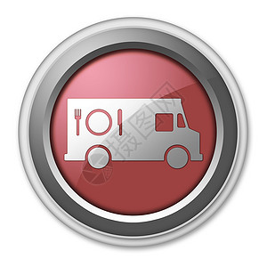 图标 按钮 平方图食品卡车纽扣零食膳食快餐车文字会场食堂象形食物厨房背景图片