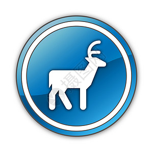 图标 按钮 方形Deer红鹿文字鱼子护林员动物贴纸旅游指示牌赤道野生动物背景图片
