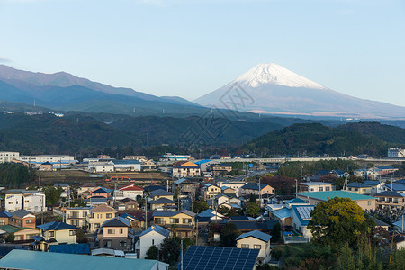 伊豆静冈市富士山文化蓝色国家高地魔法高原遗产观光城市天空背景