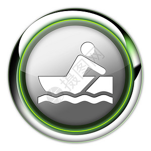小船图标图标 按钮 平方图插图文字运动员娱乐水手指示牌船只闲暇运动竞赛背景