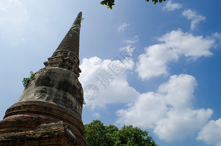 泰国的天空祷告历史文化宗教宝塔寺庙佛像假期建筑学背景图片