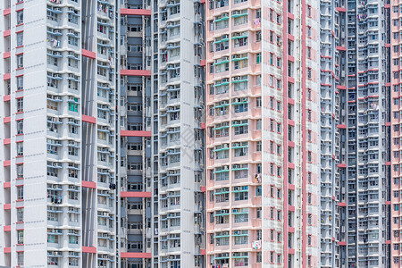 常住公寓楼摩天大楼景观人口城市建筑住宅密度住房居民财产背景图片