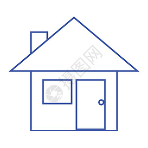 细线房子 ico房间建筑细线建筑学家庭卡通片背景图片