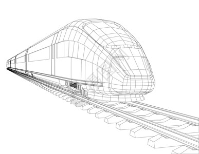 高速列车开动设计图片