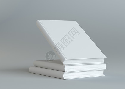 灰色背景上的空白书模板白色目录小样样本教科书商业小册子平装畅销书打印背景图片