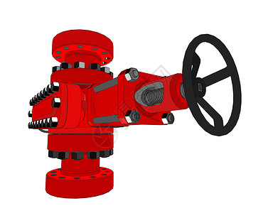 喷管防爆器测量活力气体井口油田钻杆勘探红色场地压力背景图片