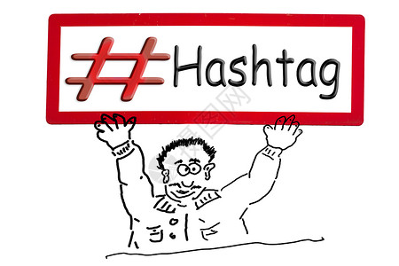 手绘漫画图和签名标注   hashtag草图全球姿势讯息冒充控制板公告口号广告人物互联网背景图片