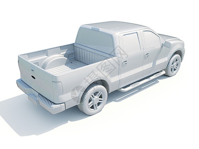 3d车白色空白模版维修跑车服务汽车工业豪车模板修理图标车身3d背景图片