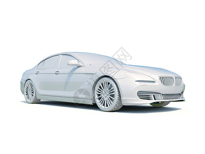 3d车白色空白模版修理背景保养轿车维修渲染车身汽车工业图标车辆背景图片
